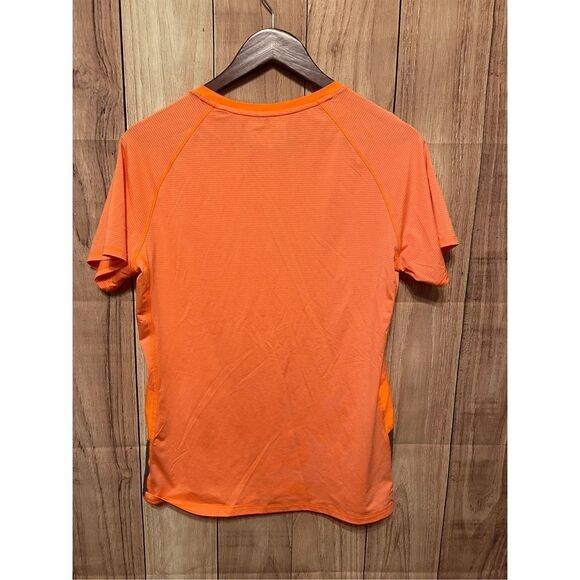 Under Armour Large fitted active wear t-shirt womens orange black - Picture 6 of 6